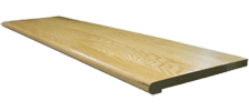 Red Oak Natural Retro Stair Tread Closed 36 in